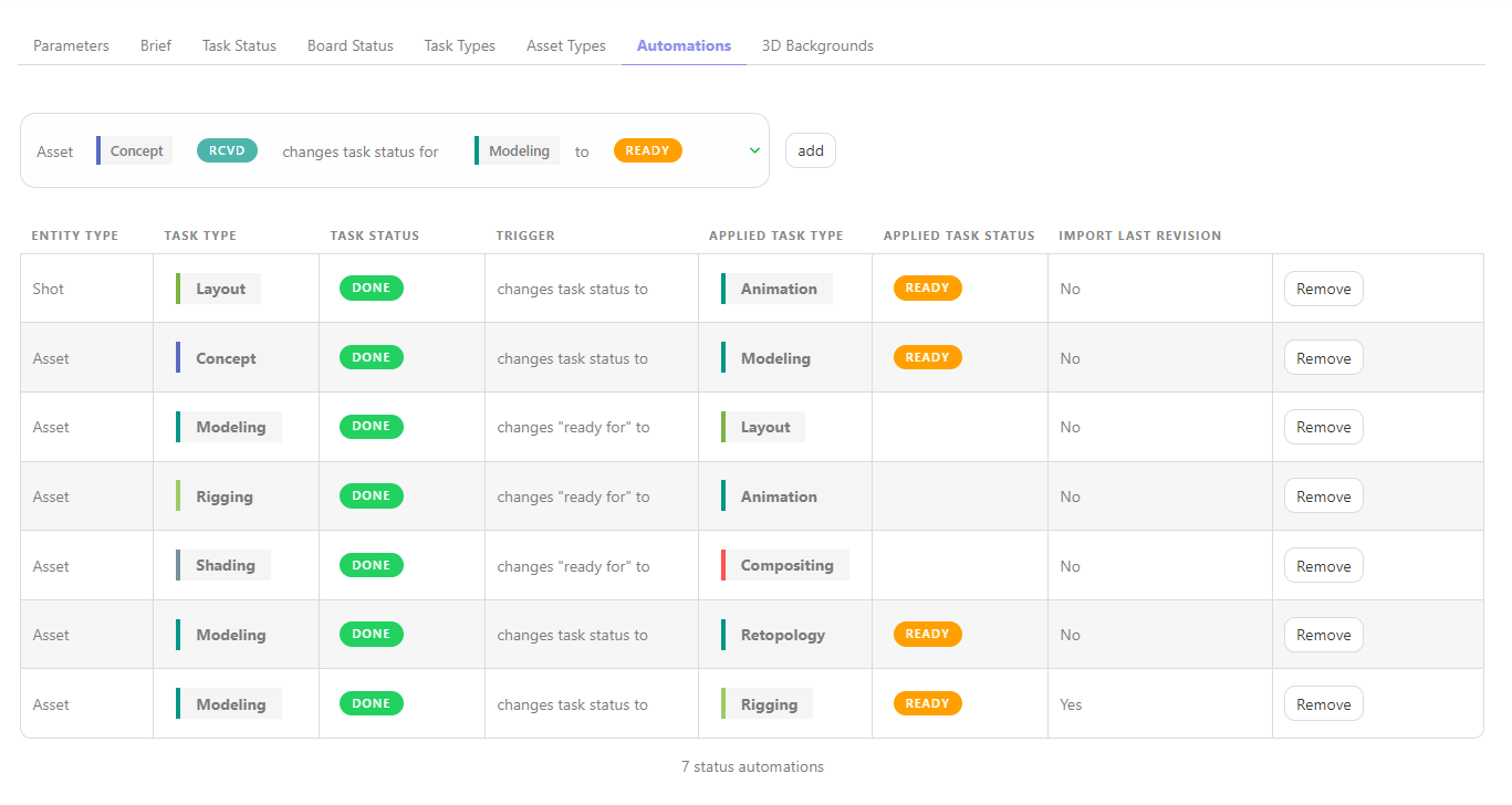 Setting Add Task Type